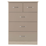 Wooden Chest Of 5 Drawers - Nevada