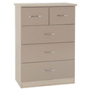 Wooden Chest Of 5 Drawers - Nevada