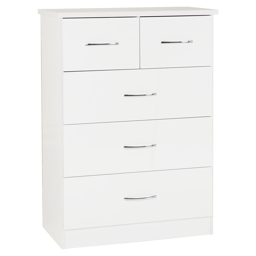 Wooden Chest Of 5 Drawers - Nevada