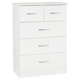 Wooden Chest Of 5 Drawers - Nevada