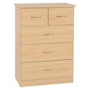 Wooden Chest Of 5 Drawers - Nevada