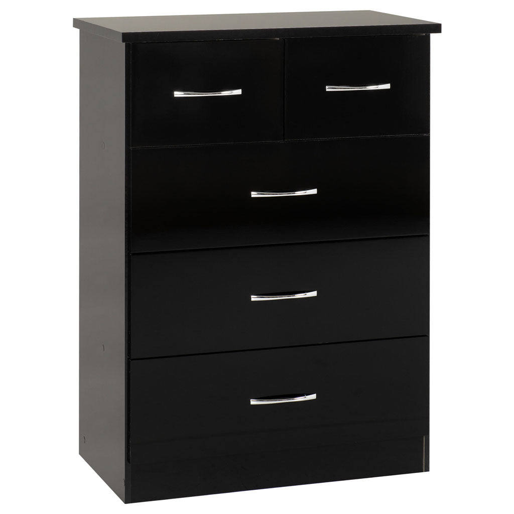 Wooden Chest Of 5 Drawers - Nevada