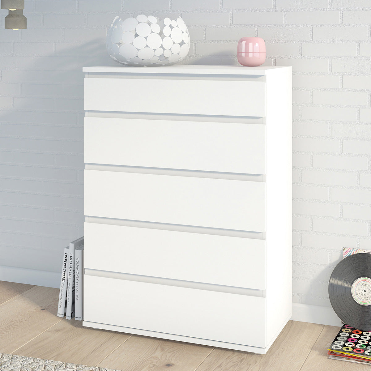 Wooden Chest Of 5 Drawers - Nova