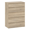 Wooden Chest Of 5 Drawers - Nova