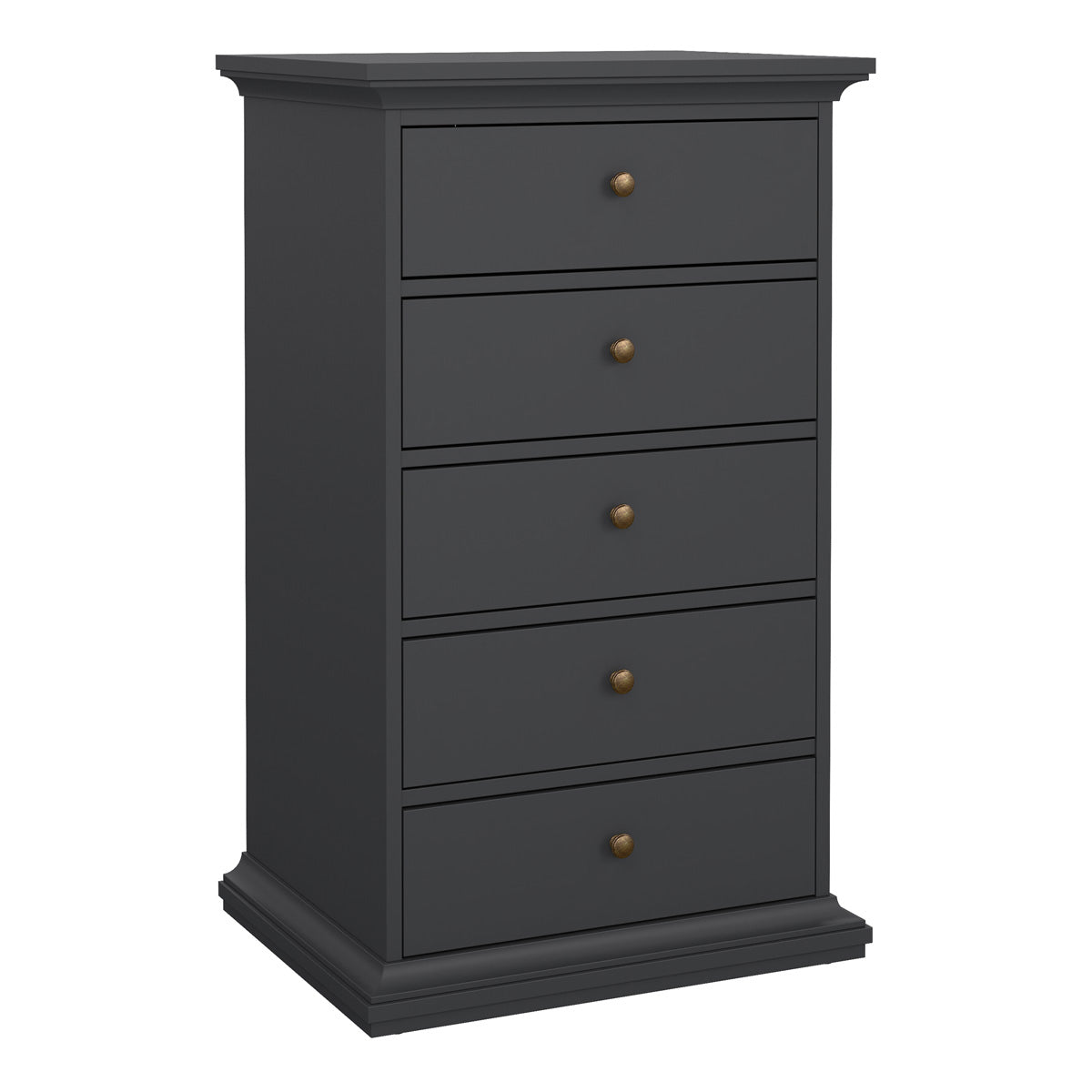 Wooden Chest Of 5 Drawers - Paris
