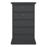 Wooden Chest Of 5 Drawers - Paris