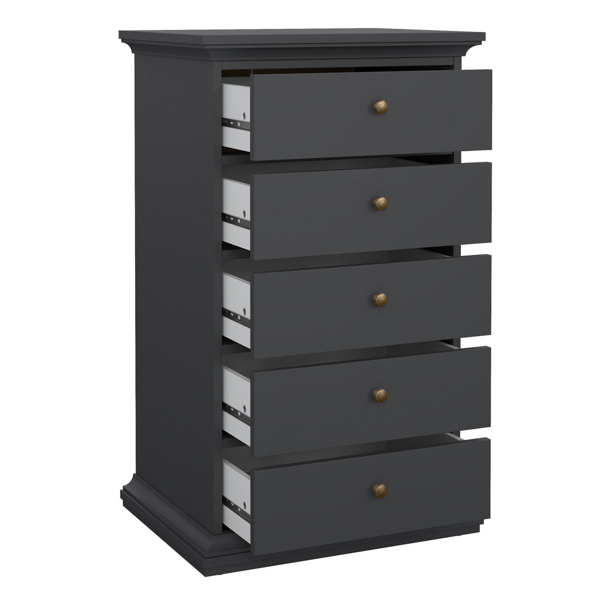 Wooden Chest Of 5 Drawers - Paris