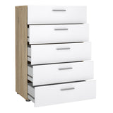 Wooden Chest Of 5 Drawers - Pepe