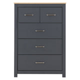 Wooden Chest Of 5 Drawers - Portland