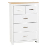 Wooden Chest Of 5 Drawers - Portland