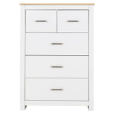 Wooden Chest Of 5 Drawers - Portland
