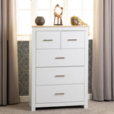 Wooden Chest Of 5 Drawers - Portland