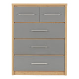 Wooden Chest Of 5 Drawers - Seville