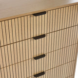 Wooden Chest Of 5 Drawers - Sia