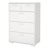Wooden Chest Of 5 Drawers - Sofia