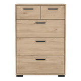 Wooden Chest Of 5 Drawers - Sofia