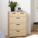 Wooden Chest Of 5 Drawers - Sofia