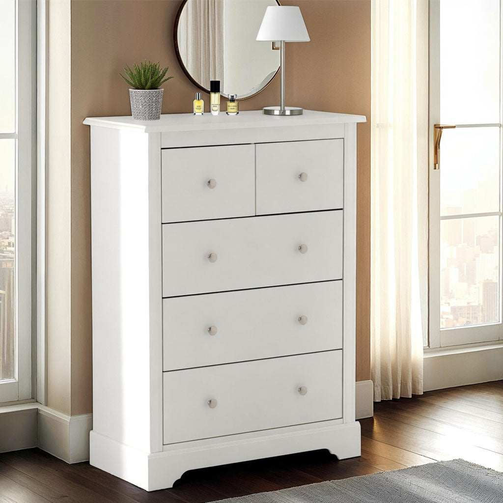 Wooden Chest Of 5 Drawers - Stratford