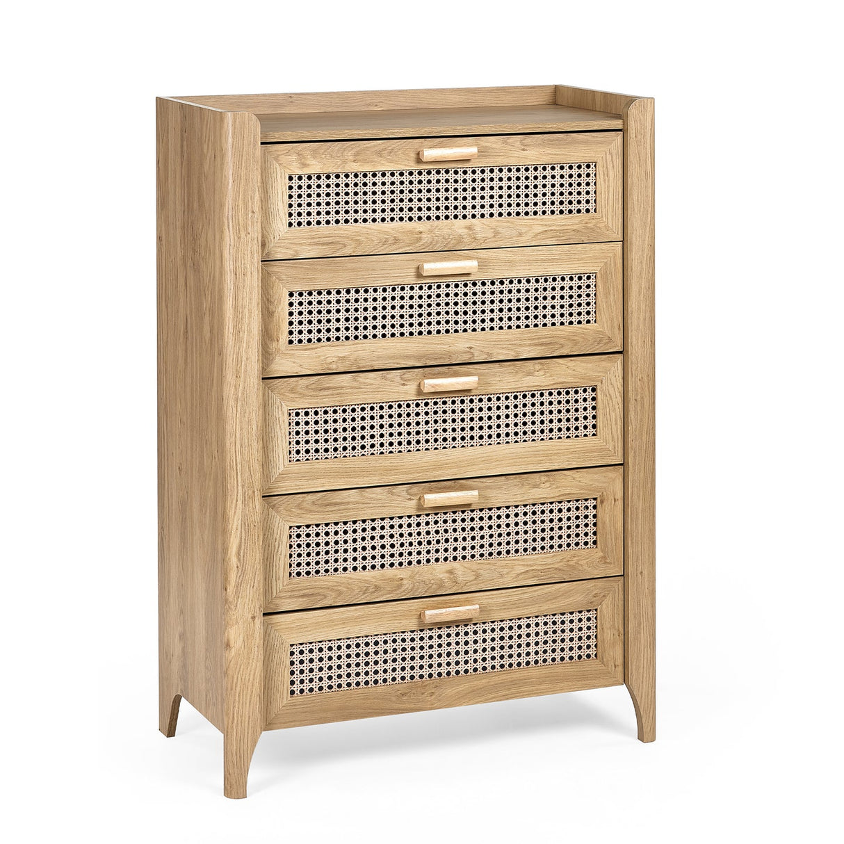 Wooden Chest Of 5 Drawers - Sydney