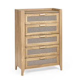 Wooden Chest Of 5 Drawers - Sydney