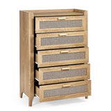 Wooden Chest Of 5 Drawers - Sydney