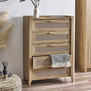Wooden Chest Of 5 Drawers - Sydney