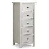 Wooden Chest Of 5 Drawers Tall - Maine