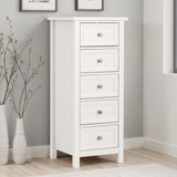 Wooden Chest Of 5 Drawers Tall - Maine