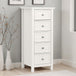 Wooden Chest Of 5 Drawers Tall - Maine