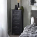 Wooden Chest Of 5 Drawers Tall - Maine