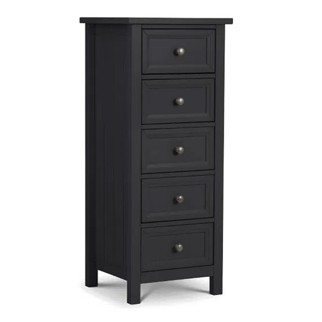 Wooden Chest Of 5 Drawers Tall - Maine