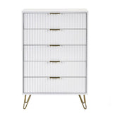 Wooden Chest Of 5 Drawers Wide - Murano