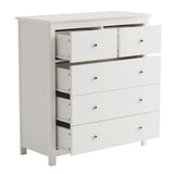 Wooden Chest Of 5 Drawers Wide - Nairn