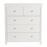 Wooden Chest Of 5 Drawers Wide - Nairn