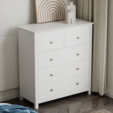 Wooden Chest Of 5 Drawers Wide - Nairn