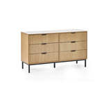 Wooden Chest Of 5 Drawers Wide - Sia