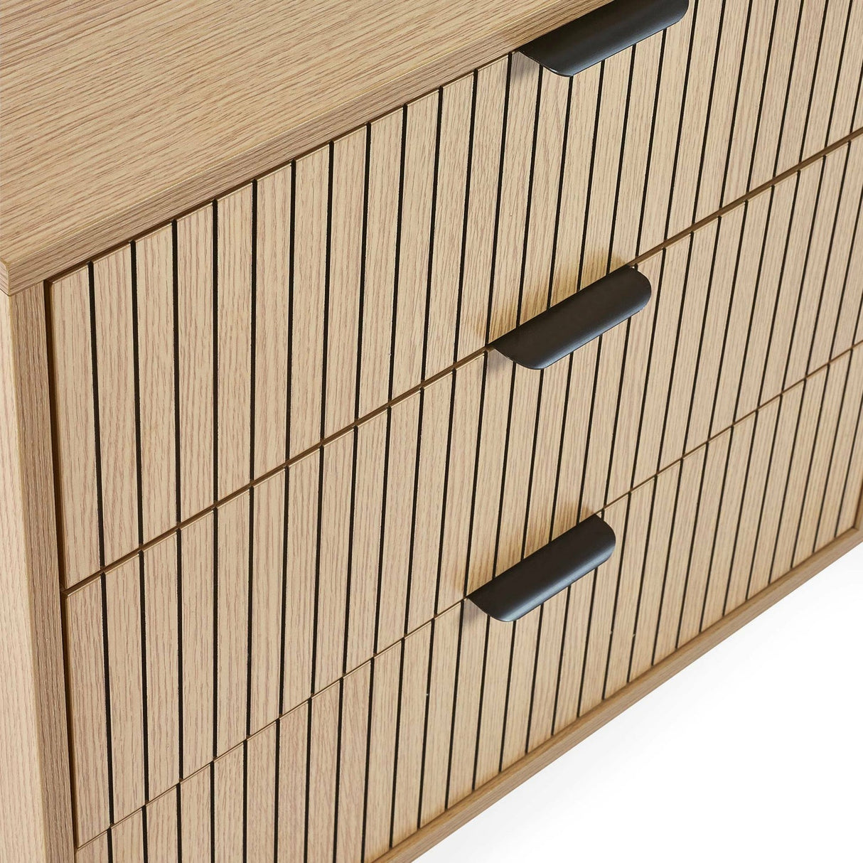 Wooden Chest Of 5 Drawers Wide - Sia