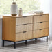 Wooden Chest Of 6 Drawers Wide - Sia