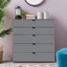 Wooden Chest Of 5 Drawers 90cm Wide - Valentine
