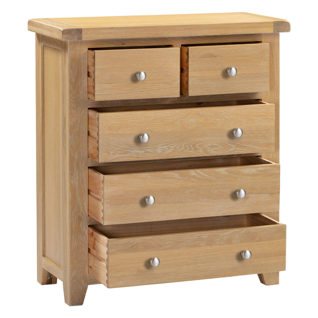 Wooden Chest Of 5 Drawers - Windsor