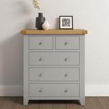 Wooden Chest Of 5 Drawers - Windsor