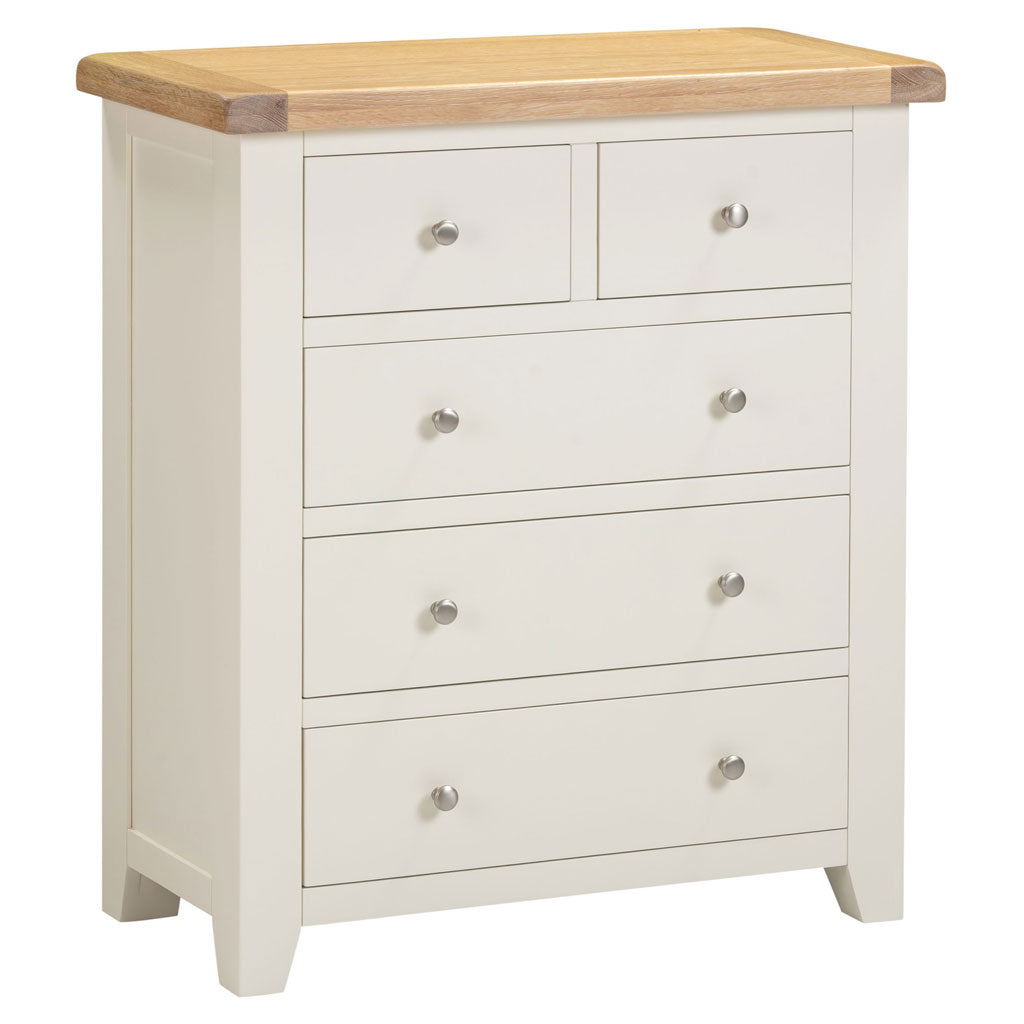 Wooden Chest Of 5 Drawers - Windsor