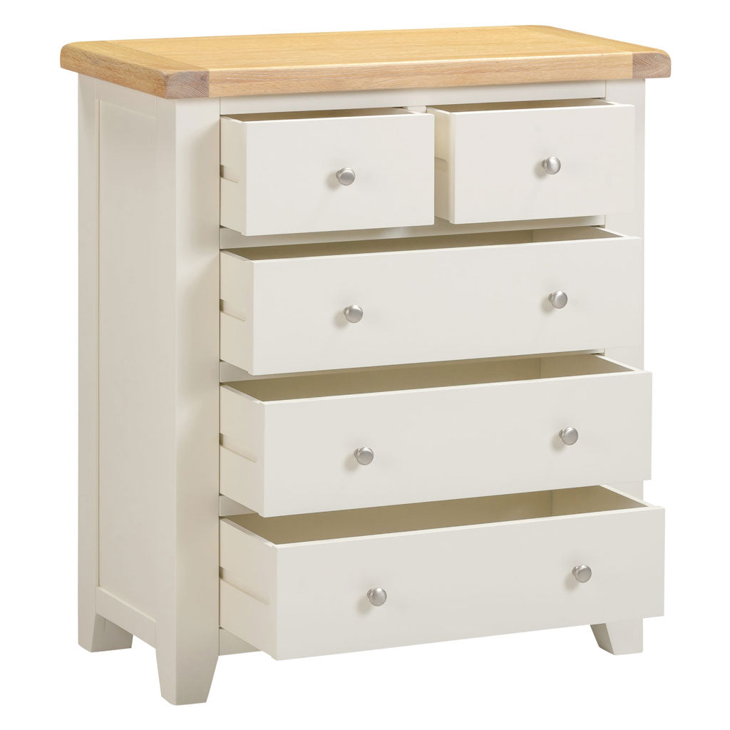 Wooden Chest Of 5 Drawers - Windsor