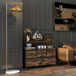 Wooden Chest Of 5 Fabric Drawers 98cm Wide With Steel Frame - Velmora