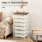 Wooden Chest Of 5 Plastic Drawers 41.5cm Wide With Steel Frame - Velmora