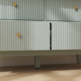 Wooden Chest Of 6 Drawers 100cm Wide - Velmora