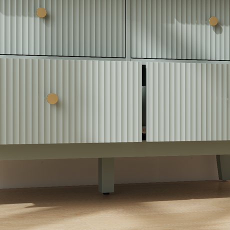 Wooden Chest Of 6 Drawers 100cm Wide - Velmora