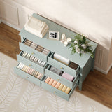 Wooden Chest Of 6 Drawers 100cm Wide - Velmora
