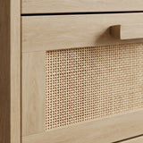 Wooden Chest Of 6 Drawers 110cm Wide - Velmora
