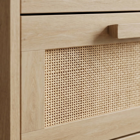 Wooden Chest Of 6 Drawers 110cm Wide - Velmora